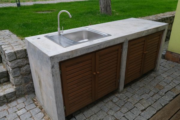 Exterior Cabinet Installation in Forney