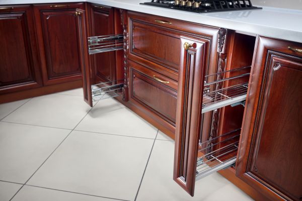 Cherry Cabinet Refacing in Forney